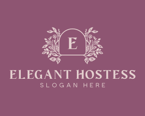 Elegant Garden Event logo design