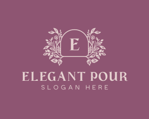 Elegant Garden Event logo design