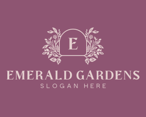 Elegant Garden Event logo design