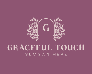 Elegant Garden Event logo design