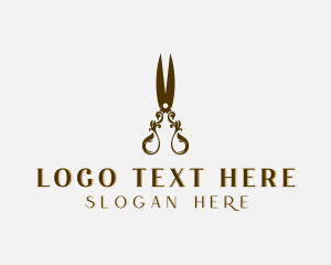 Tailoring - Luxury Tailoring Shears logo design
