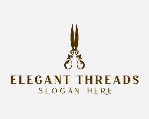 Luxury Tailoring Shears logo design