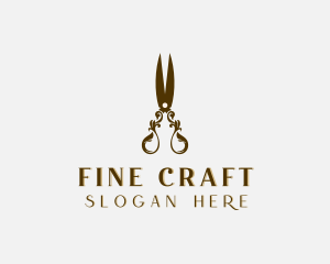 Luxury Tailoring Shears logo design