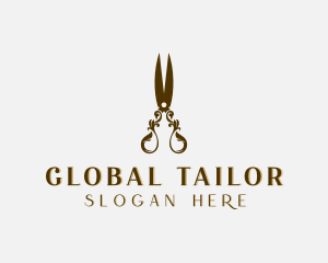 Luxury Tailoring Shears logo design