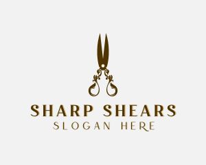 Luxury Tailoring Shears logo design