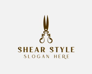 Luxury Tailoring Shears logo design