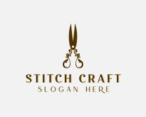 Luxury Tailoring Shears logo design