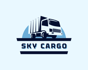 Truck Moving Transport logo design