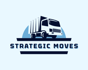 Truck Moving Transport logo design