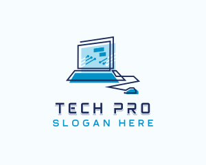 Laptop - Laptop Software Developer logo design