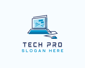 Laptop Software Developer logo design