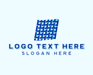 Weave - Textile Fabric Woven logo design