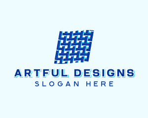 Textile Fabric Woven logo design