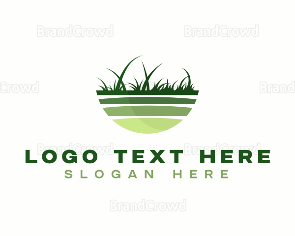 Grass Yard Lawn Logo