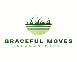 Grass Yard Lawn Logo