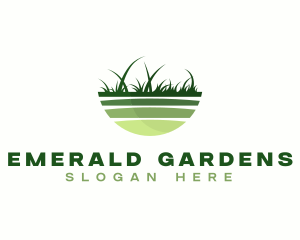 Grass Yard Lawn logo design