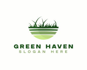 Grass Yard Lawn logo design