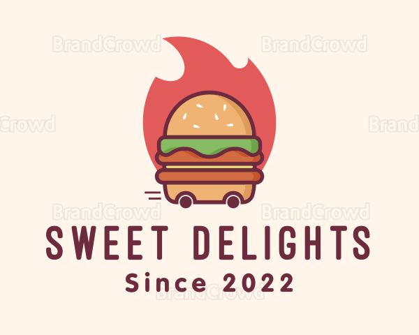 Hot Burger Delivery Logo