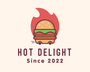 Hot Burger Delivery logo design