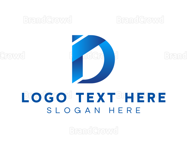 Business Letter D Brand Logo