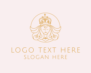 Goddess - Queen Crown Royalty logo design