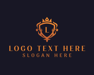 Shield - Royal Crown Shield logo design