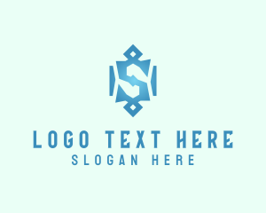 Digital Marketing - Tribal Marketing Letter S logo design