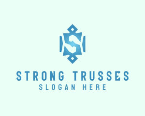 Tribal Marketing Letter S logo design