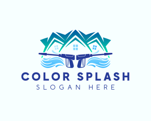 Pressure Washer House logo design