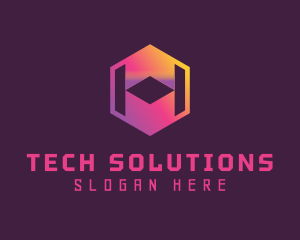 Hexagonal Cube Technology Logo
