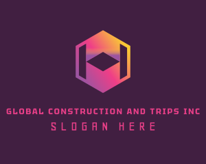 Digital - Hexagonal Cube Technology logo design