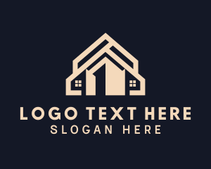 Beige - Town House Architecture logo design