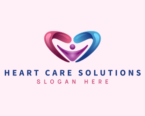 Heart Family Parenting logo design