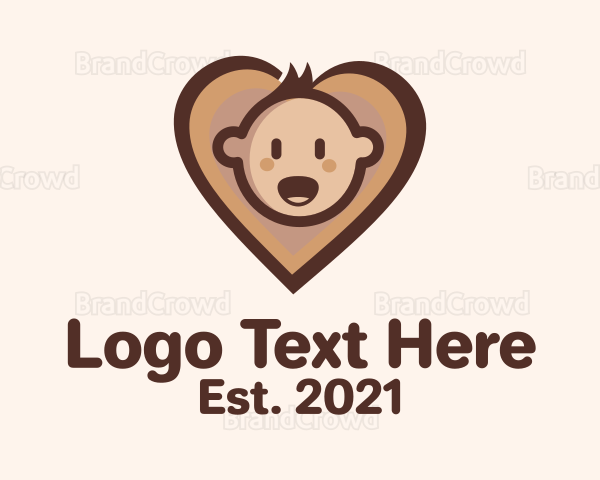 Heart Baby Head Logo