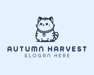 Feline Cat Grooming Logo
