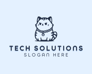 Cat - Feline Cat Grooming logo design