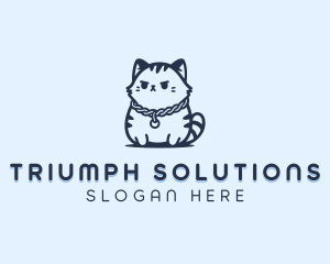 Animal Sanctuary - Feline Cat Grooming logo design