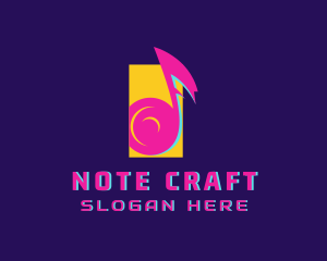 Note - Music Streaming Note logo design