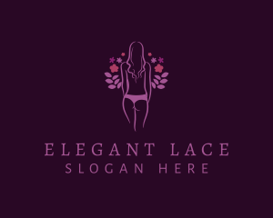 Lace - Sexy Purple Undergarment logo design