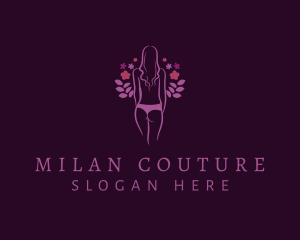 Sexy Purple Undergarment logo design