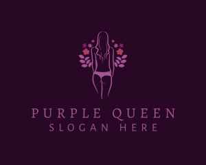 Sexy Purple Undergarment logo design