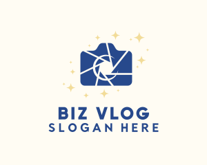 Vlog - Camera Studio Photography logo design