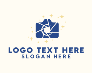 Blogger - Camera Studio Photography logo design