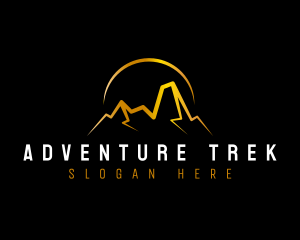 Backpacker - Mountain Peak Adventure logo design