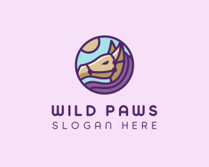 Wildlife Horse Pony logo design