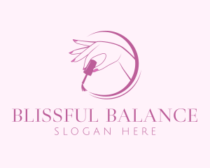 Self Care - Feminine Nail Manicure logo design