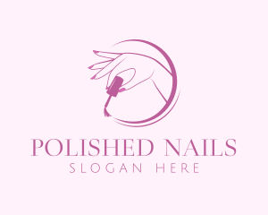 Nail - Feminine Nail Manicure logo design