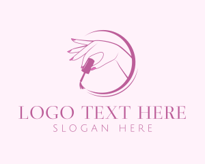 Salon - Feminine Nail Manicure logo design