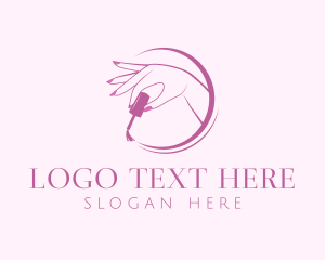 Nail Polish - Feminine Nail Manicure logo design