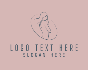 Female - Minimalist Female Body logo design